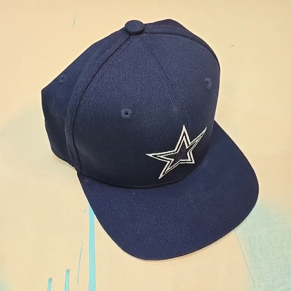 Dallas Cowboys Youth Snapback Navy Blue Hat NFL Team Apparel Flat Bill Adjustabl